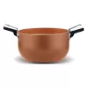 Cazo Pensofal Cuprum 24-2 con mango de acero inoxidable, 24 cm