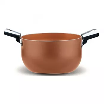 Cazo Pensofal Cuprum 24-2 con mango de acero inoxidable, 24 cm