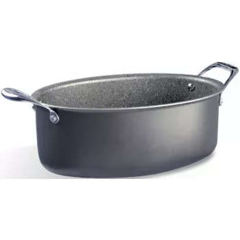 Olla de cocción lenta Pensofal Invictum Professional ovalada 32 cm con 2 asas y tapa de cristal