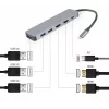 Gembird A-CM-COMBO3-03 adaptador multipuerto USB Type-C 3 en 1 (hub + HDMI + PD)