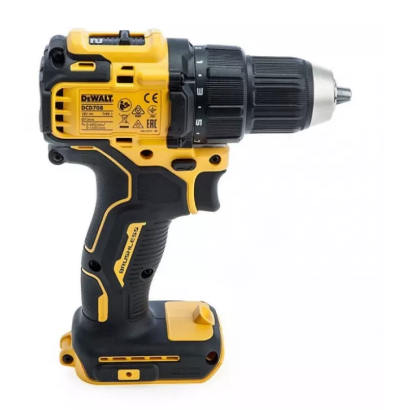 DeWALT DCD708 Atornillador-taladro sin llave 18V a batería cuerpo básico