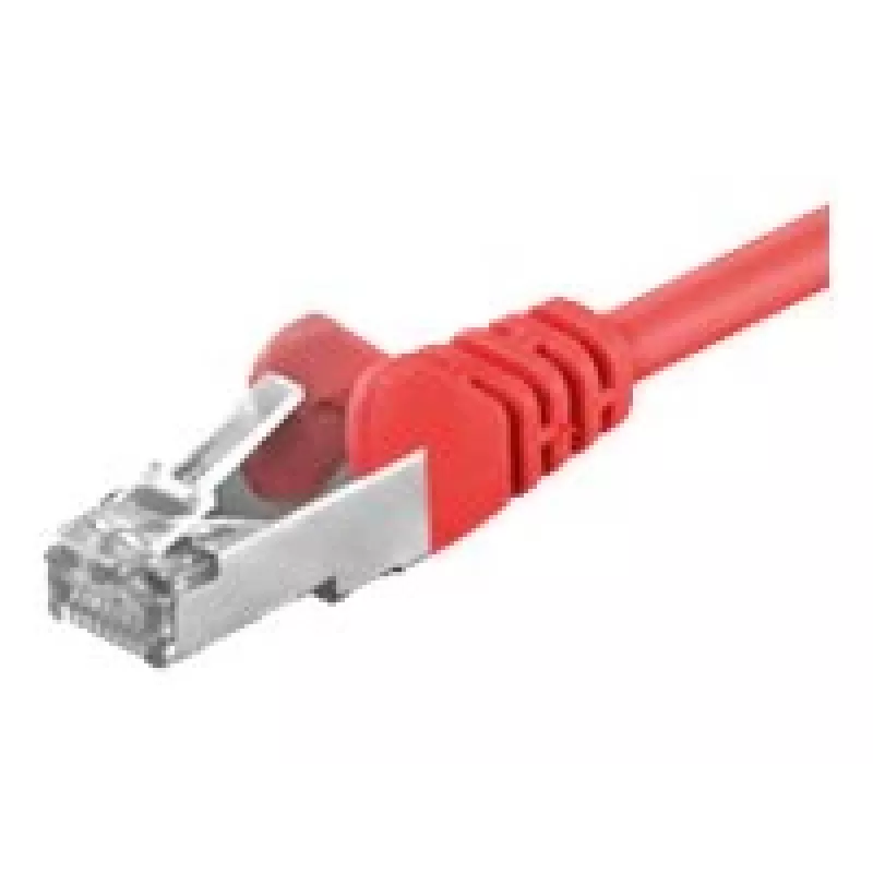 Wentronic Goobay Cable de red CAT 5e, F/UTP, rojo, 2 m - CCA mezcla de cobre (50152)