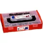 FixTainer - DUOPOWER & DUOSEAL + tornillos, tacos gris claro/rojo, 275 piezas