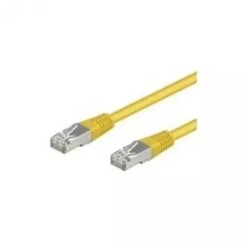 Cable de red CAT 5e Wentronic Goobay, SF/UTP, amarillo, 5 m - mezcla de cobre CCA (68068)