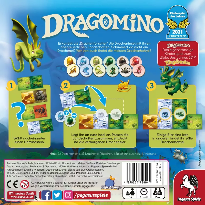 Dragomino, juego de mesa infantil del año 2021