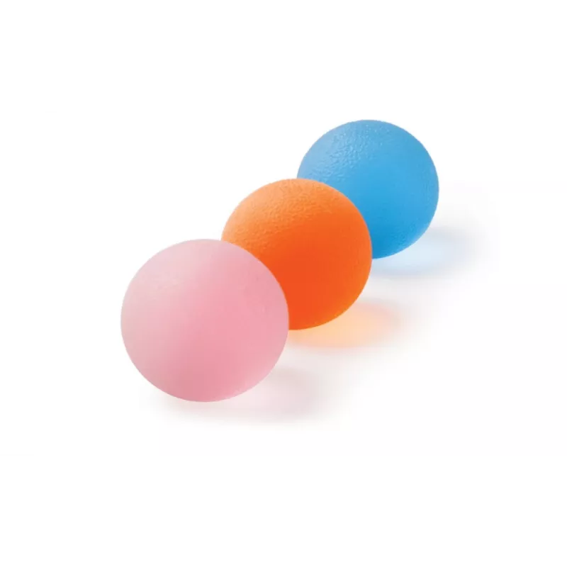 Pelota de gel azul para rehabilitación de la mano