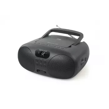 Muse Radiocasete CD portátil con Bluetooth | MD-208BT | Entrada AUX