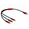 Delock cable de carga 3 en 1 - 30 cm