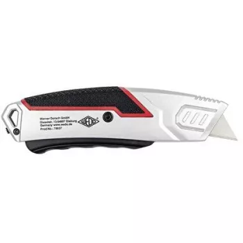 Cúter Wedo 78 837 Negro Rojo Plata Hoja recambiable 60 mm Ancho 166 mm Largo