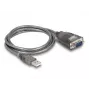 Adaptador de cable DeLOCK 61400 USB A RS-232 negro