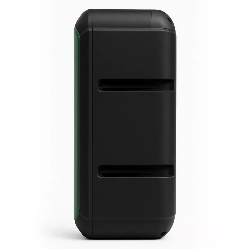 Altavoz estéreo portátil SQUEAK SQ1009 – Bluetooth 5.3, 45 W RMS, 10 h de autonomía, FM, USB, AUX, LED, 1800 mAh, negro