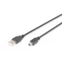 ASM AK-300108-018-S Cable ASSMANN USB 2.0 HighSpeed Canon Type-A / Mini-USB B (5 pines) macho 1,8 m