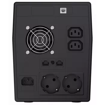 Sistema de alimentación ininterrumpida Green Cell UPS09 — Line-Interactive 3 kVA / 1400 W, 230 V, LCD, torre, 5 tomas Type-F