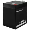 Qoltec 53033 batería AGM 12 V 4,5 Ah, máx. 1,35 A, sin mantenimiento
