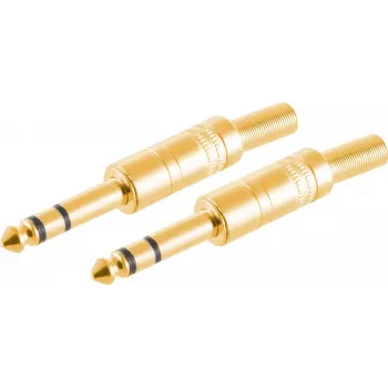 Conector macho de cable ShiverPeaks BS50200-G2 6,3 mm dorado