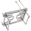 Caja de banco de pruebas mini Streacom BC1 Mini V2 plata — marco compacto de estructura abierta