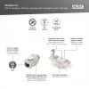 Digitus Módulo Keystone Cat.6A apantallado con gestor de cables inteligente, 12 uds., plata
