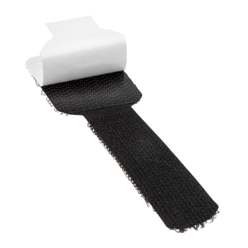 Soporte de pared para cables de velcro LABEL THE CABLE PRO, set de 50 uds. - negro