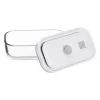 ZWILLING Fresh & Save 36803-003-0 set de recipientes rectangulares de vidrio al vacío, 3 uds. (S/M/L, 0,35/0,75/1,6 L), borosilicato, apto para microondas/horno/lavavajillas, gris/transparente