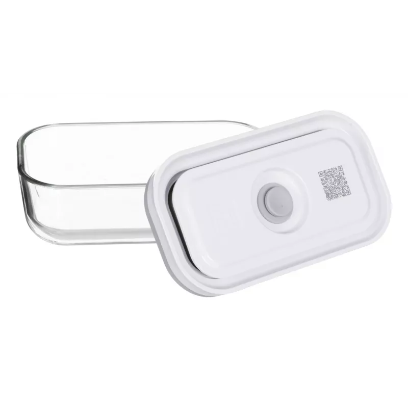 ZWILLING Fresh & Save 36803-003-0 set de recipientes rectangulares de vidrio al vacío, 3 uds. (S/M/L, 0,35/0,75/1,6 L), borosilicato, apto para microondas/horno/lavavajillas, gris/transparente