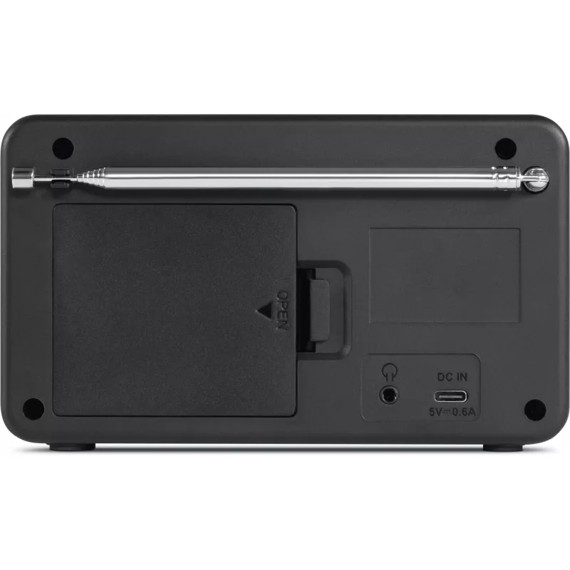 TechniSat VIOLA 200 radiodespertador digital DAB+, blanco/negro