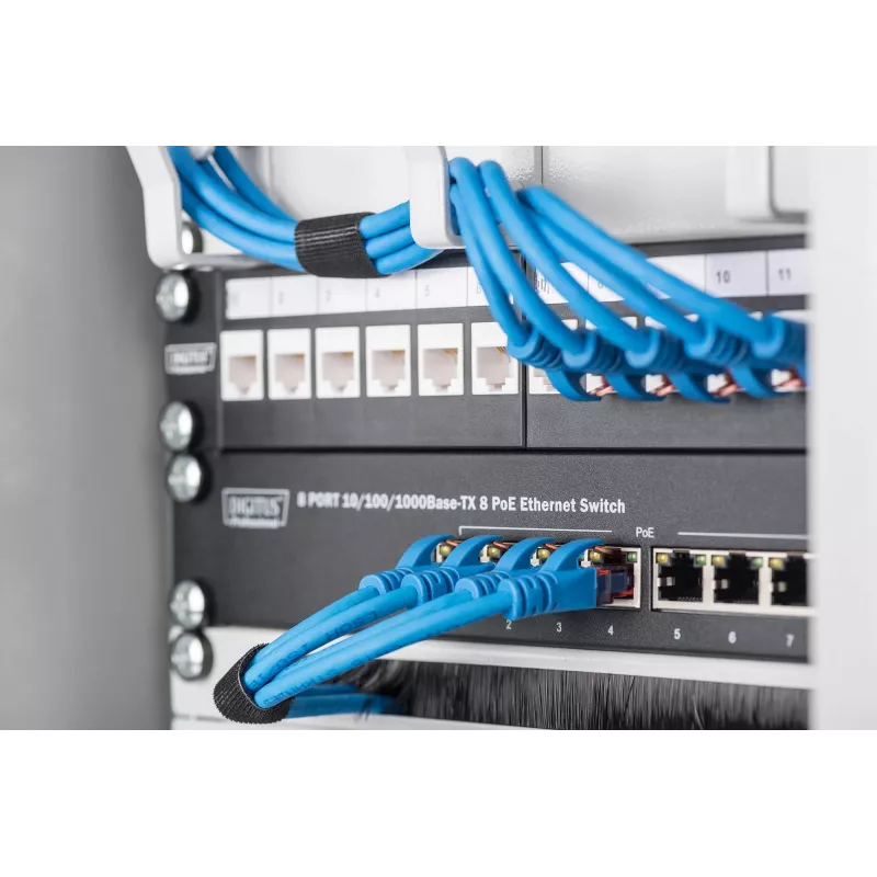 Panel de gestión de cables Digitus DN-10 ORG-1U