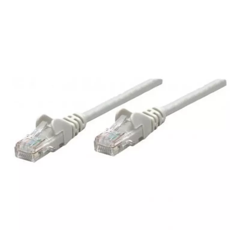 Cable de red patch Intellinet, Cat6A, 50 m, gris, cobre, S/FTP, LSOH/LSZH, PVC, RJ45, contactos dorados, protección de lengüeta, funda antipinzamiento, garantía de por vida