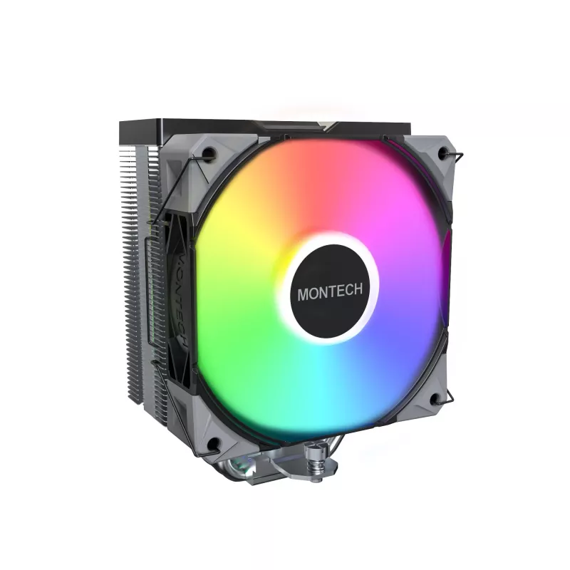 Montech NX400 Black ARGB disipador de aire para CPU, multi socket, 120 mm, negro