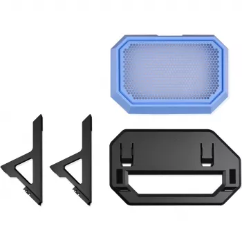 Kit de soporte de chasis para The Tower 600 Hydrangea Blue (negro/azul, para colocación horizontal)