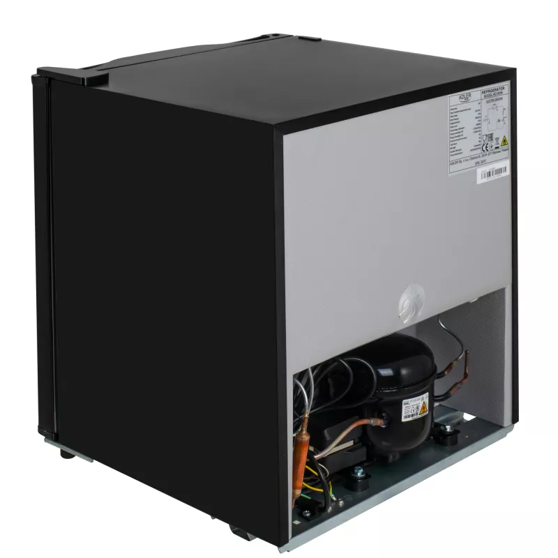 Adler frigorífico | AD 8096 | Clase de eficiencia energética E | Independiente | Larder | Altura 49,5 cm | Capacidad neta del frigorífico 45 L | 39 dB | Negro