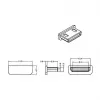 Tapa protectora para conector hembra HDMI mini-C DeLOCK 64028