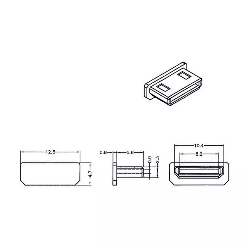 Tapa protectora para conector hembra HDMI mini-C DeLOCK 64028