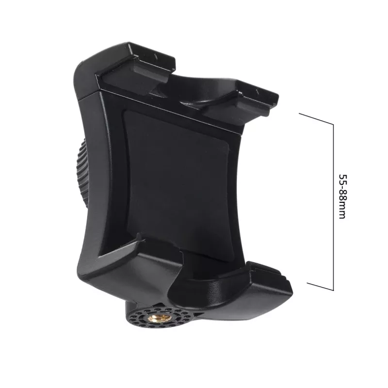Maclean MC-825 soporte para cámara, móvil/smartphone negro