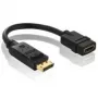 Purelink PureInstall PI155 - Adaptador de vídeo/audio - DisplayPort / HDMI - 28 AWG - DisplayPort (M) - HDMI, 19 polos (H) - 10 cm - Apantallado - Negro (PI155)