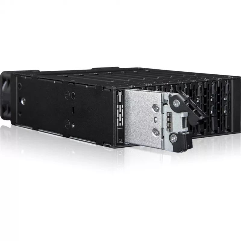 ICY DOCK - MB873MP-B V2 - ToughArmor - carcasa móvil para 8 bahías de SSD M.2 NVMe PCIe 4.0 para bahía externa de 5,25 (8 x OCuLink SFF-8612)