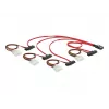 DeLOCK - Cable SAS interno (Serial Attached SCSI) - 4-Lane - 36 pines 4i Mini MultiLane - Alimentación interna, 4 pines, SAS interno, 29 pines (SFF-8482) - 50 cm (83059)