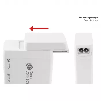 Adaptador de cable de alimentación para cargadores Good Connections (PCA-WxxxW), blanco (PCA-W008W)