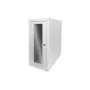 Digitus Caja de ordenador con puerta de cristal, con ruedas, con cerradura, con ranuras de ventilación