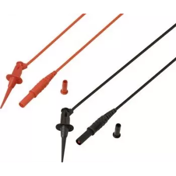 Cable de prueba Voltcraft MSL-525 4 mm conector macho de seguridad 1,2 m Rojo Negro 1 par (VC-17182165)