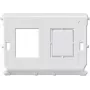 JUNG 54-2WE placa de pared para tomas modulares, blanco, diseño sin tornillos