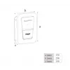 Estación de carga para VE de pared Hager witty one 11 kW de 3 fases con conector Tipo 2, RFID, Bluetooth, cable de 4,5 m, IP55, IK10