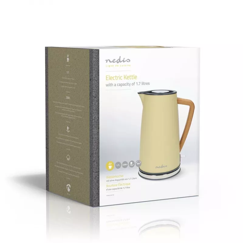 Hervidor de agua Nedis KAWK510EYW 1,7 L Amarillo