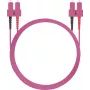 Latiguillo de fibra óptica helos 50/125µm OM4 SC-SC dúplex 0,5 m