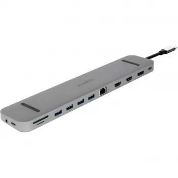 ALLNET PSUC2501 - USB 3.2 Gen 1 (3.1 Gen 1) Type-C - 3,5 mm - DisplayPort - HDMI - RJ-45 - USB 3.2 Gen 1 (3.1 Gen 1) Type-A - USB 3.2 Gen 1 (3.1 Gen 1) Type-C - 3840 x 2160 Píxeles