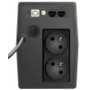 Sistema de alimentación ininterrumpida PowerWalker VI 800 SCL FR — SAI Line‑Interactive 0,8 kVA (480 W), 2 tomas tipo E, USB, RJ-45/RJ-11, batería 12V 9Ah, torre, negro