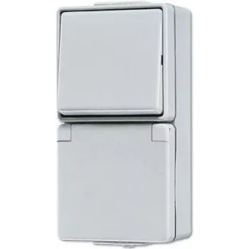 JUNG 676 W - Interruptor basculante - blanco - 250 V - 10 A - 70 mm - 47 mm