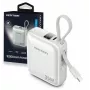 Vention FHEN0 Power bank, 10000 mAh, 35 W, cable USB-C integrado, beige