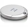Lenco CD-201SI Reproductor de CD portátil con función de audiolibro y carga, plateado