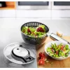 Centrifugadora de ensaladas GEFU Speedwing 28150 — bol transparente de 5 L, funcionamiento por botón, carcasa de plástico