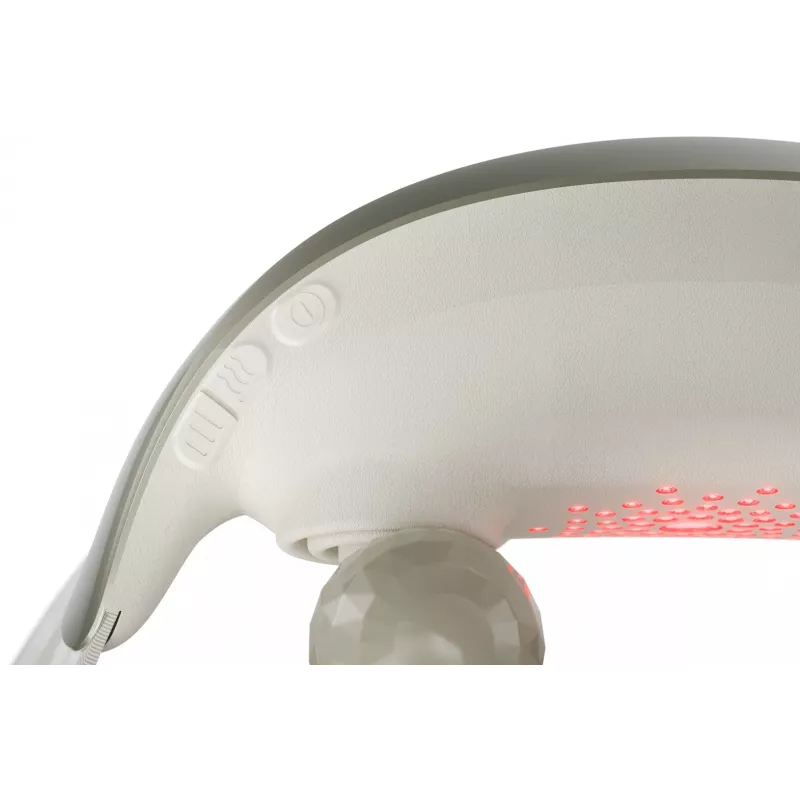 SKG H7 Ultra – Cabezales de masaje grises, masaje combinado, masaje por compresión, masaje amasador, masaje por vibración, cuello, hombros, Gris, Plástico, Botones, Batería